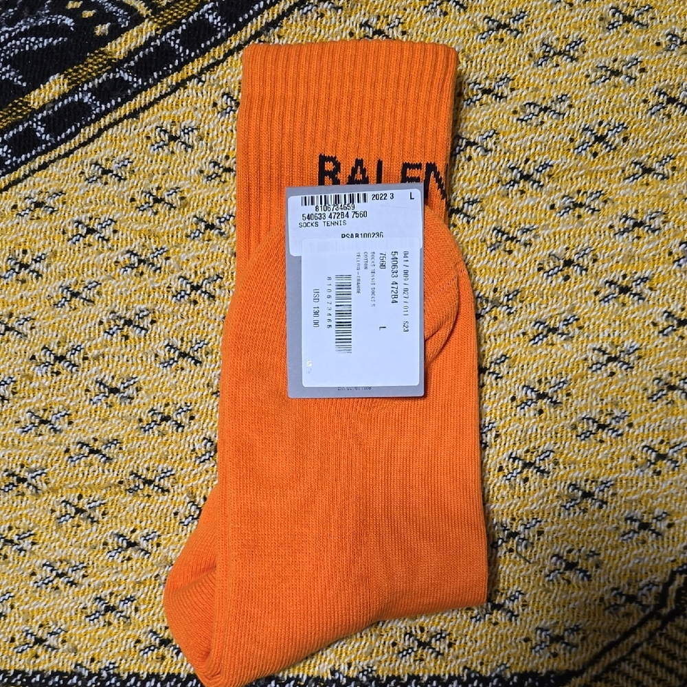 Balenciaga Orange Socks